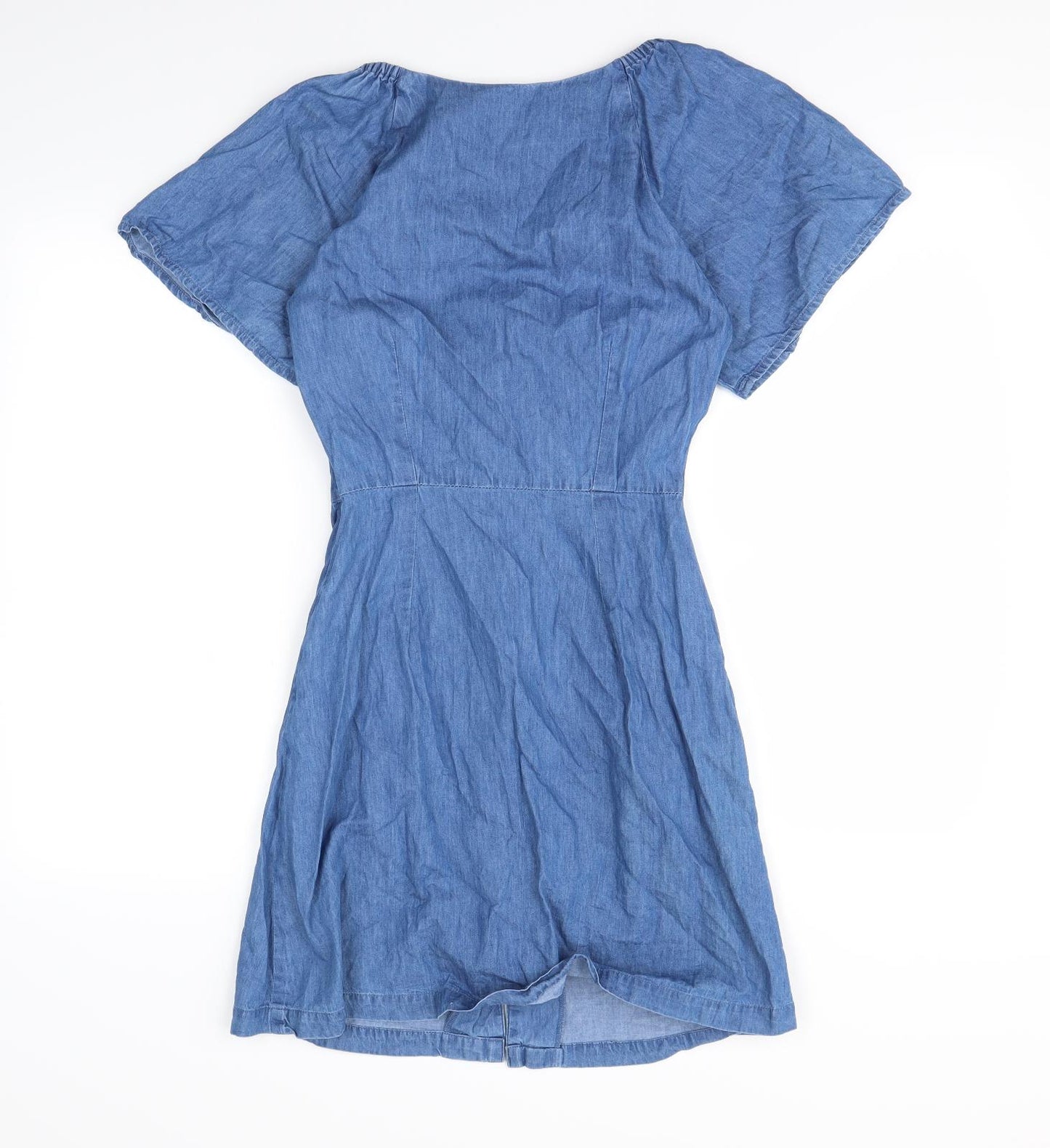 Warehouse Womens Blue  Denim Fit & Flare  Size 6