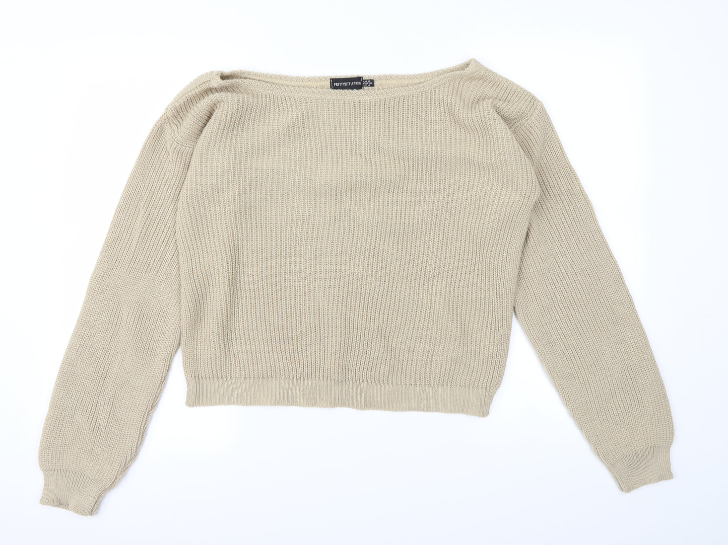 Pretty little thing Womens Ivory   Pullover Jumper Size 8