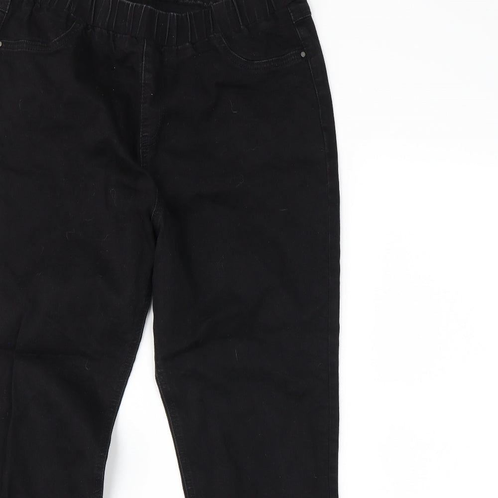 TU Womens Black  Denim Skinny Jeans Size 16 L28 in