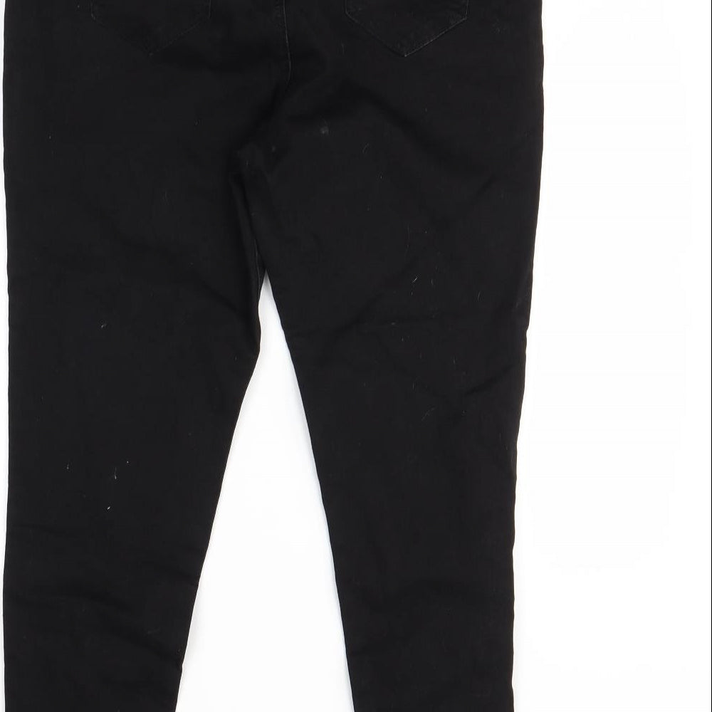 TU Womens Black  Denim Skinny Jeans Size 16 L28 in