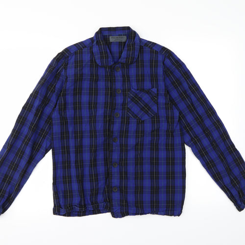 Primark Mens Blue Check   Button-Up Size S
