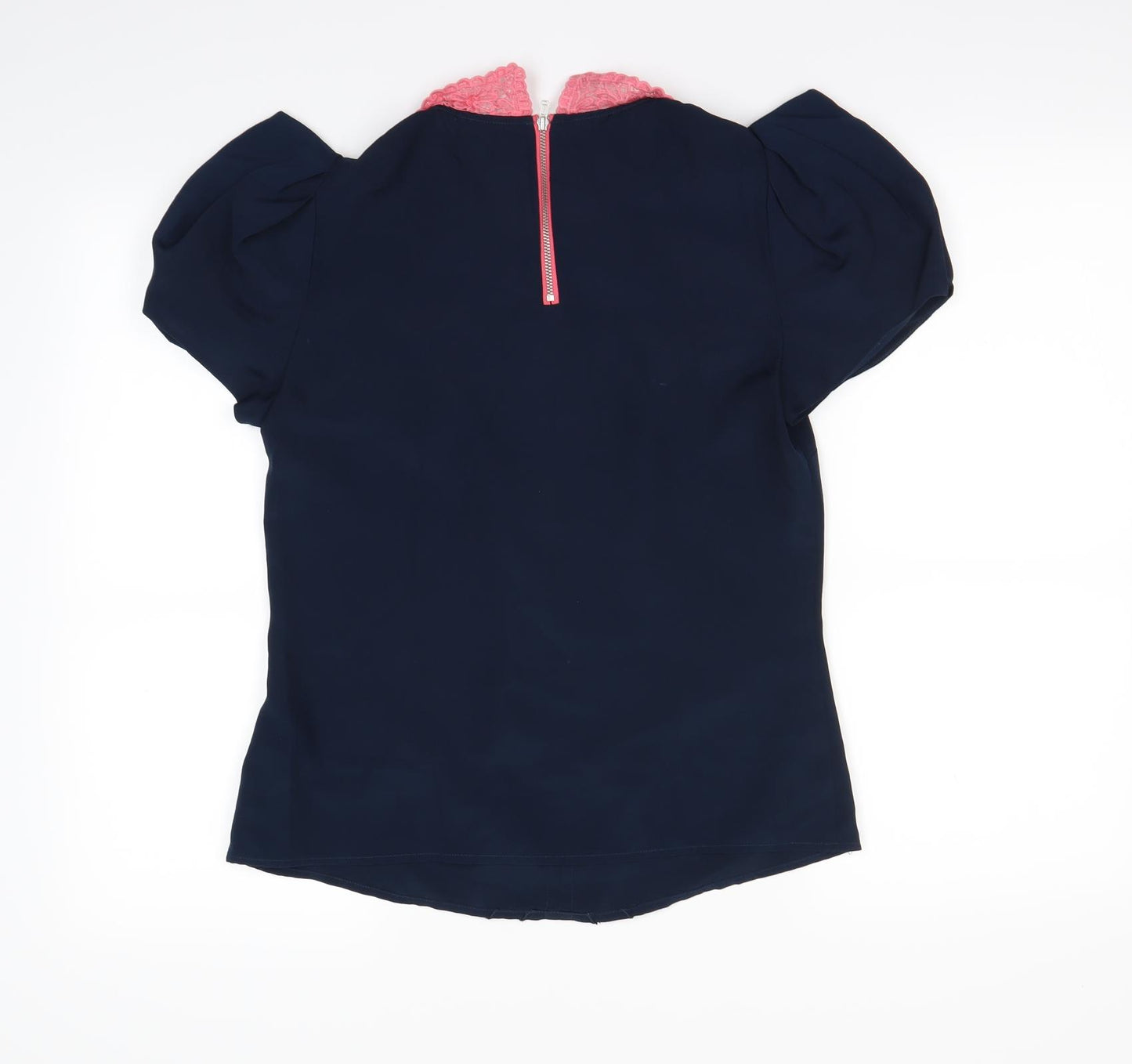 Fusion Womens Blue   Basic Blouse Size 10