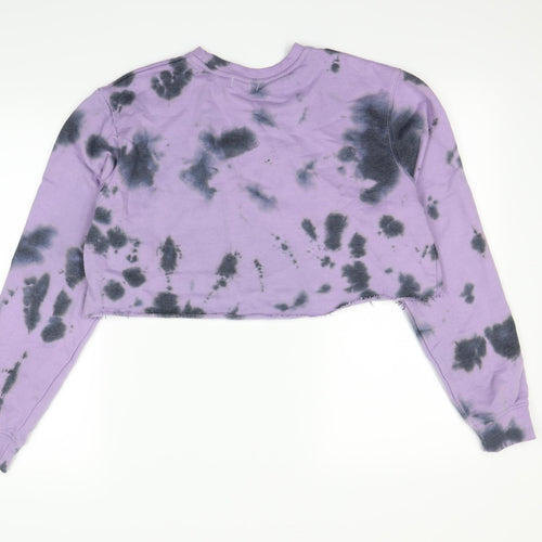 Pretty little thing Womens Purple Polka Dot  Pullover Jumper Size 6