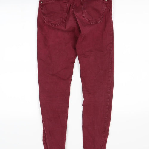 Bershka Womens Purple  Denim Skinny Jeans Size 6 L27 in