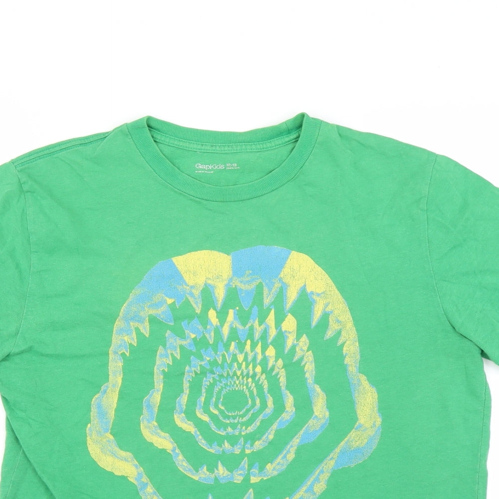Gap Kids Boys Green   Basic T-Shirt Size 12-13 Years