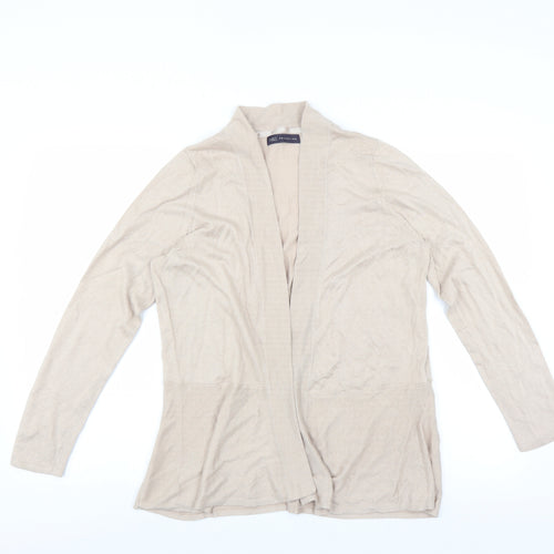 Marks and Spencer Womens Beige   Cardigan Jumper Size 16
