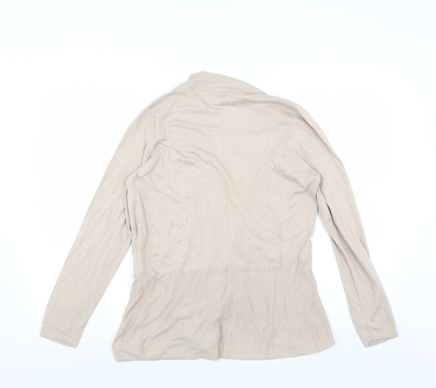 Marks and Spencer Womens Beige   Cardigan Jumper Size 16