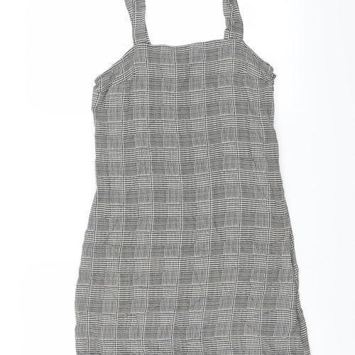 Divided by H&M Womens Black Herringbone  Mini  Size 10