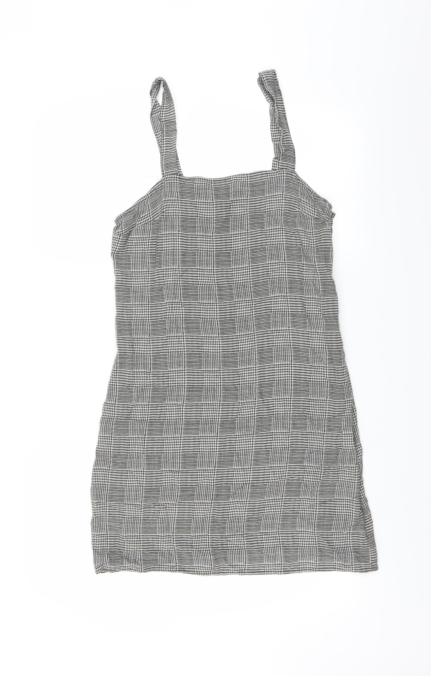 Divided by H&M Womens Black Herringbone  Mini  Size 10