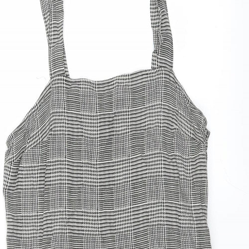Divided by H&M Womens Black Herringbone  Mini  Size 10