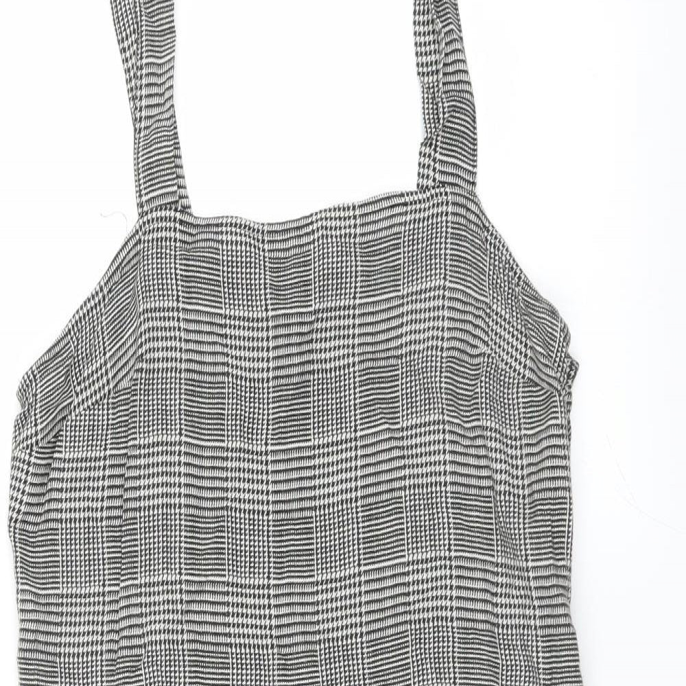 Divided by H&M Womens Black Herringbone  Mini  Size 10