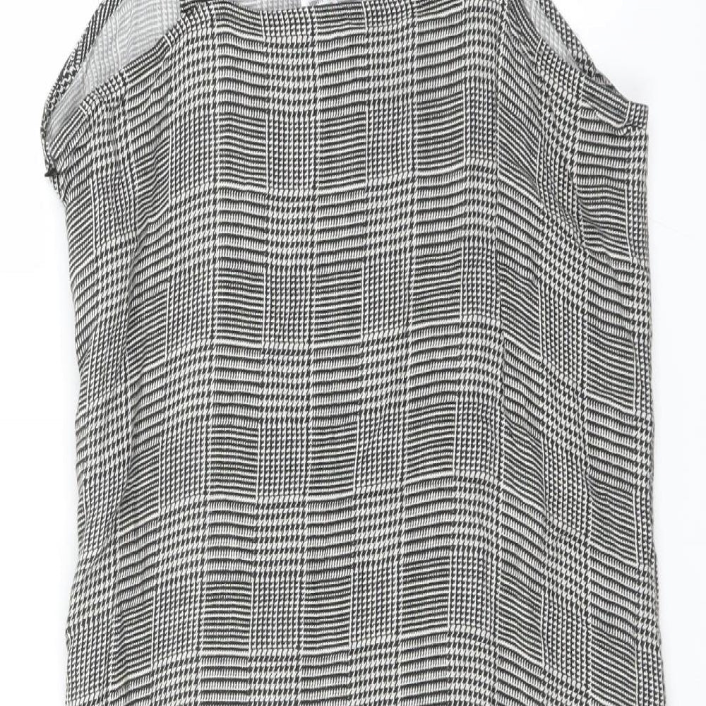 Divided by H&M Womens Black Herringbone  Mini  Size 10