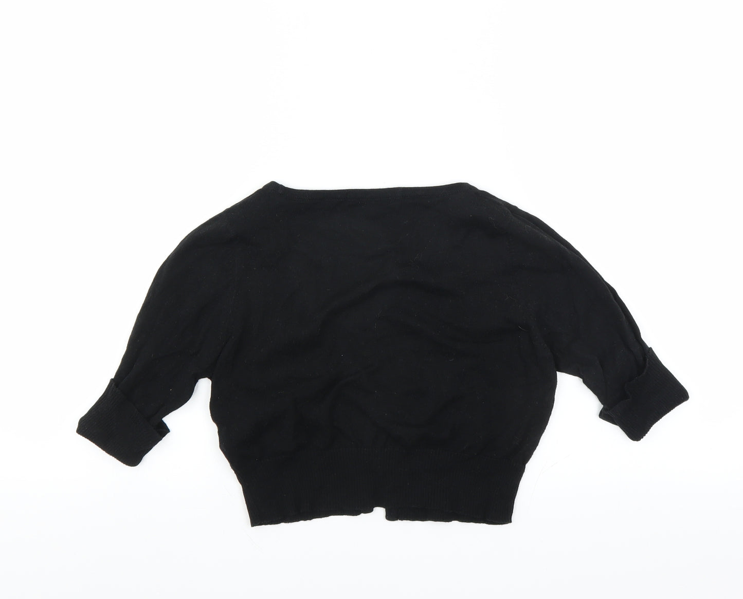 Marks and Spencer Womens Black   Shrug Jumper Size 8  - CROPPED