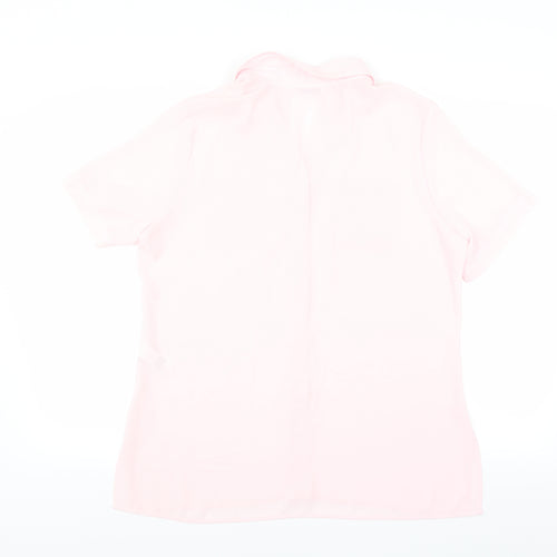 Marks and Spencer Womens Pink   Basic Button-Up Size 14