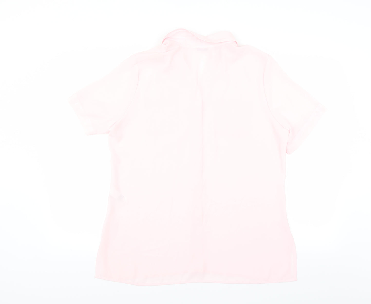 Marks and Spencer Womens Pink   Basic Button-Up Size 14