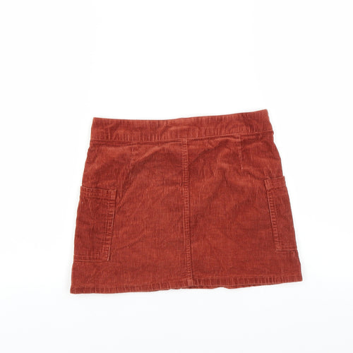 Dunnes Stores Girls Brown  Corduroy A-Line Skirt Size 9 Years