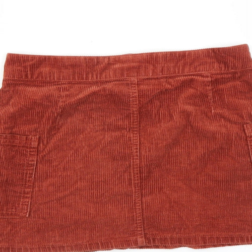 Dunnes Stores Girls Brown  Corduroy A-Line Skirt Size 9 Years