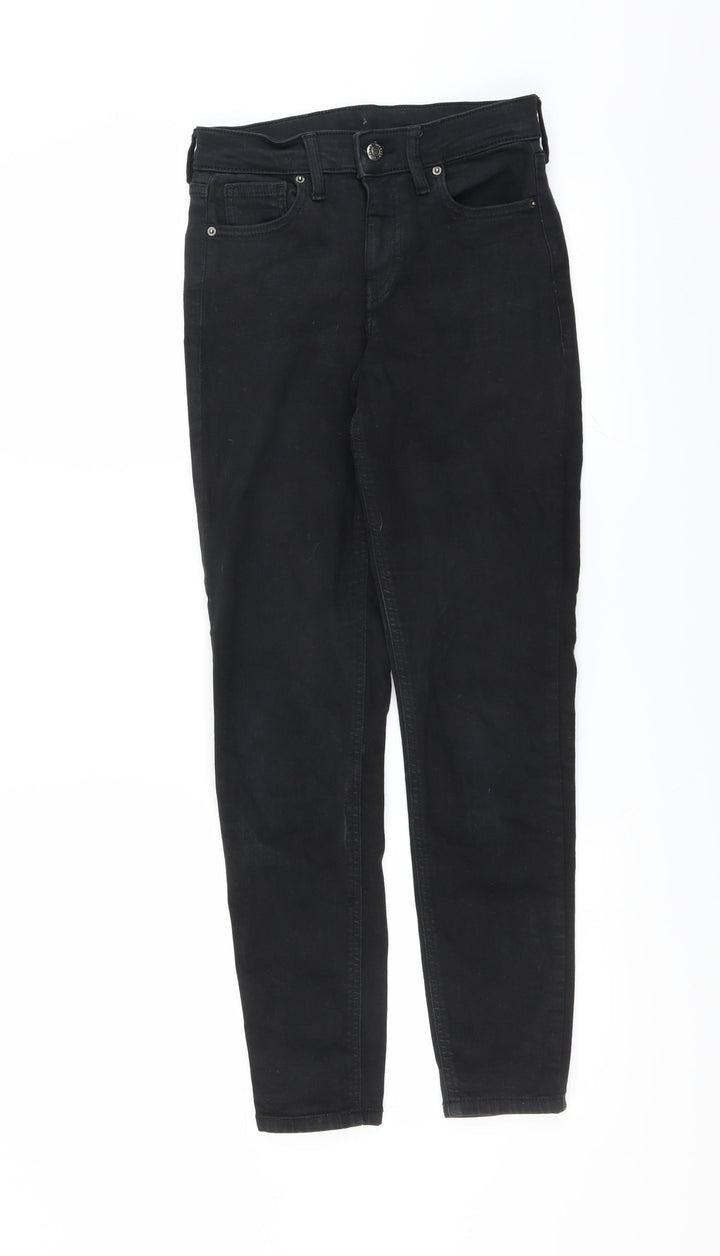 Topshop Womens Black Skinny Jeans Size 26 in L32 in