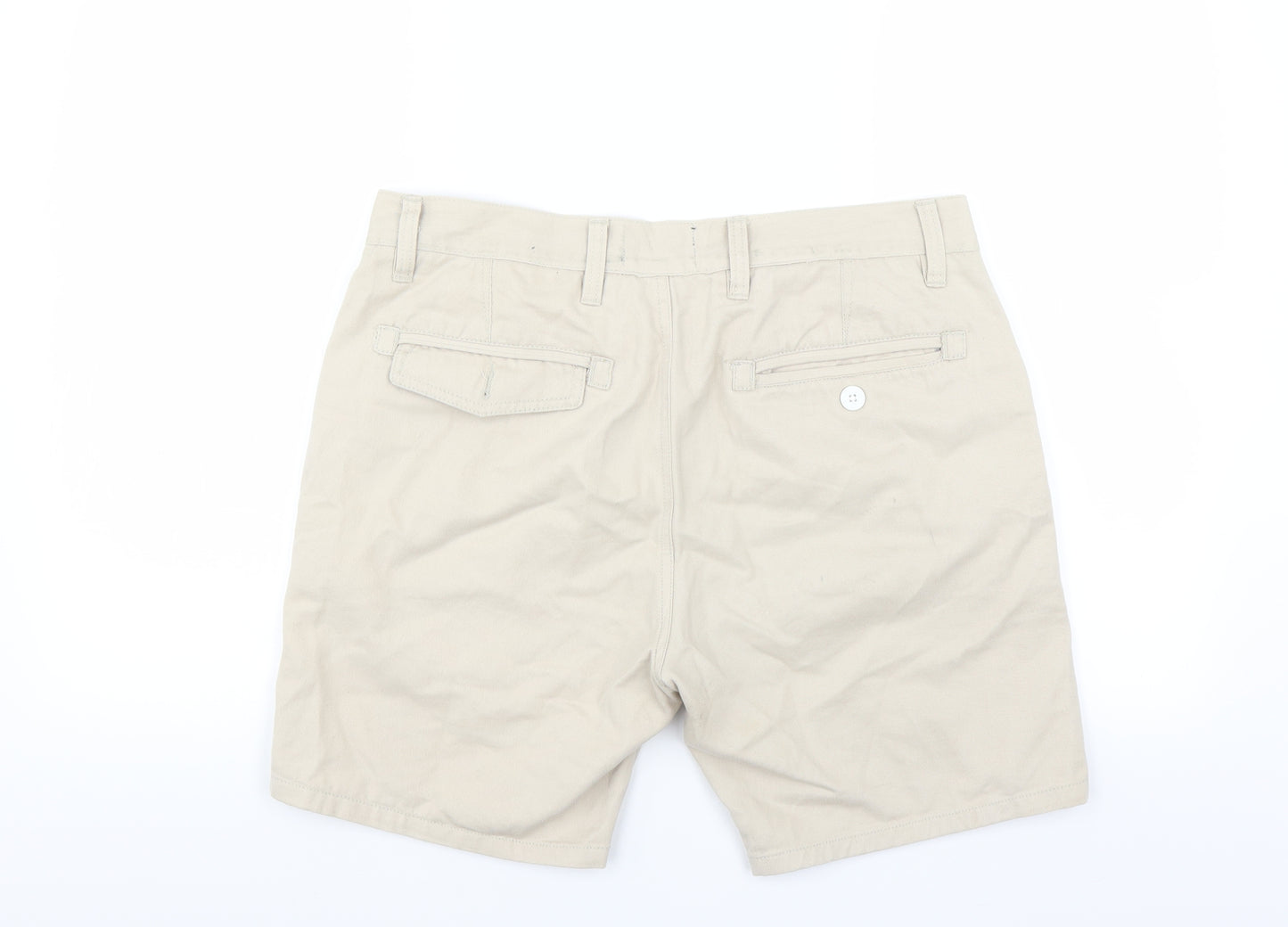 Brave Soul Mens Beige   Bermuda Shorts Size M