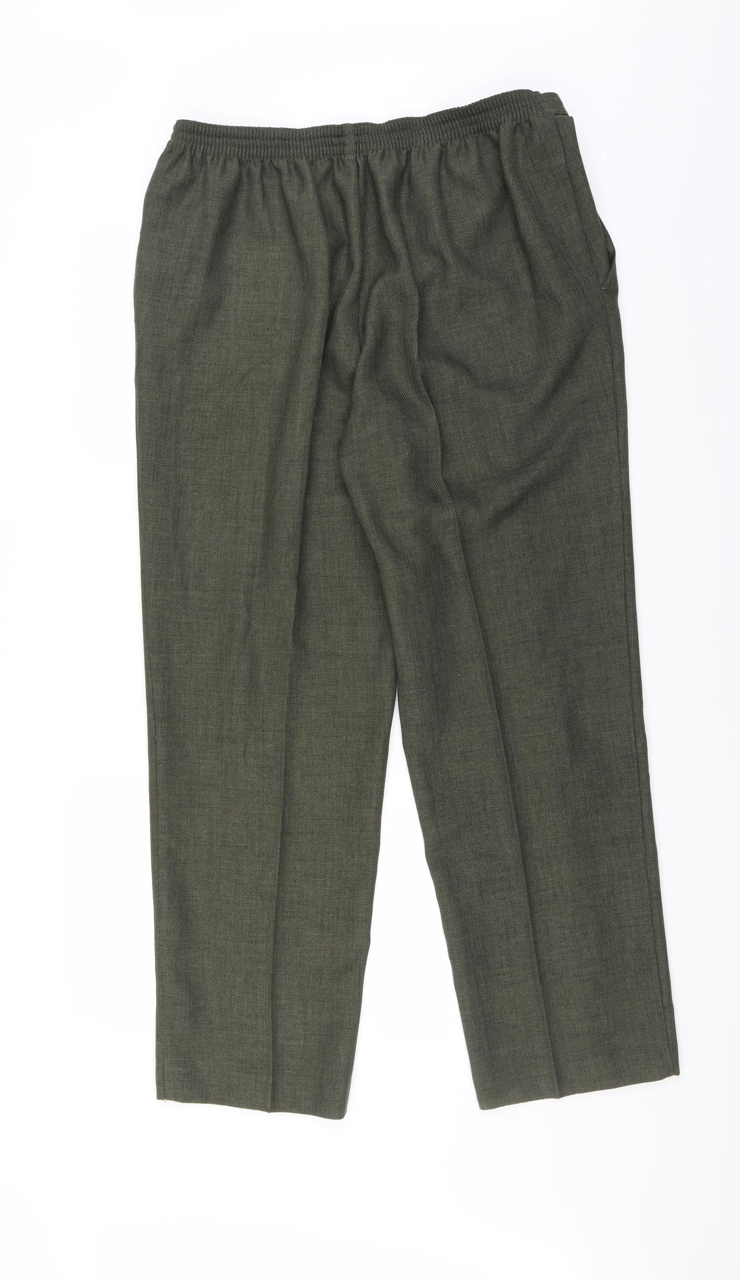 Marks and Spencer Womens Green   Trousers  Size 18 L29 in