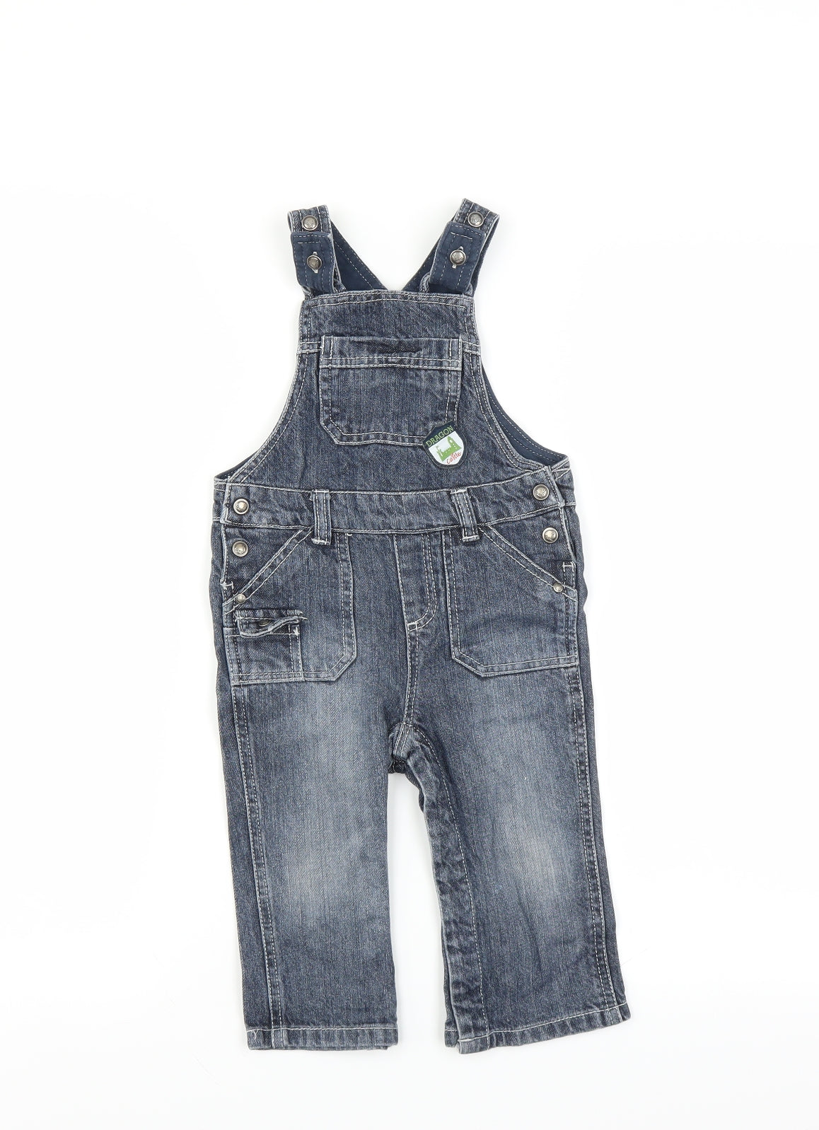 Vertbaudet Boys Blue   Dungaree Outfit/Set Size 18 Months