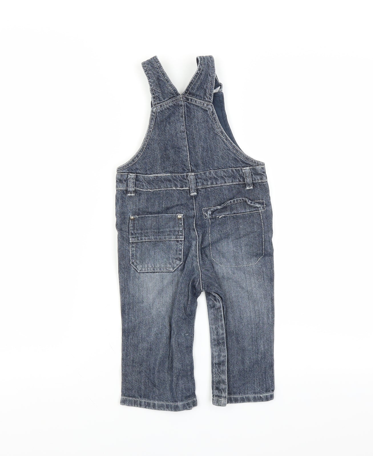 Vertbaudet Boys Blue   Dungaree Outfit/Set Size 18 Months