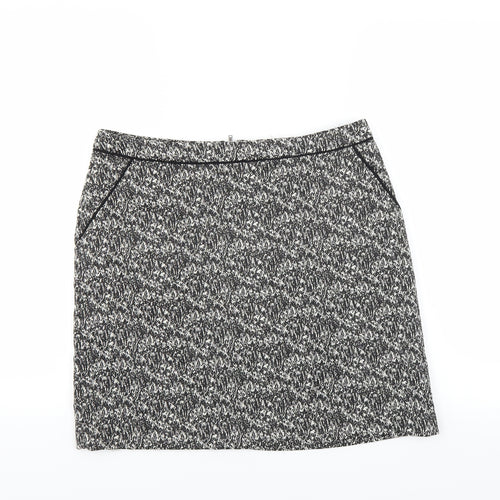 Wallis Womens Grey   A-Line Skirt Size 12