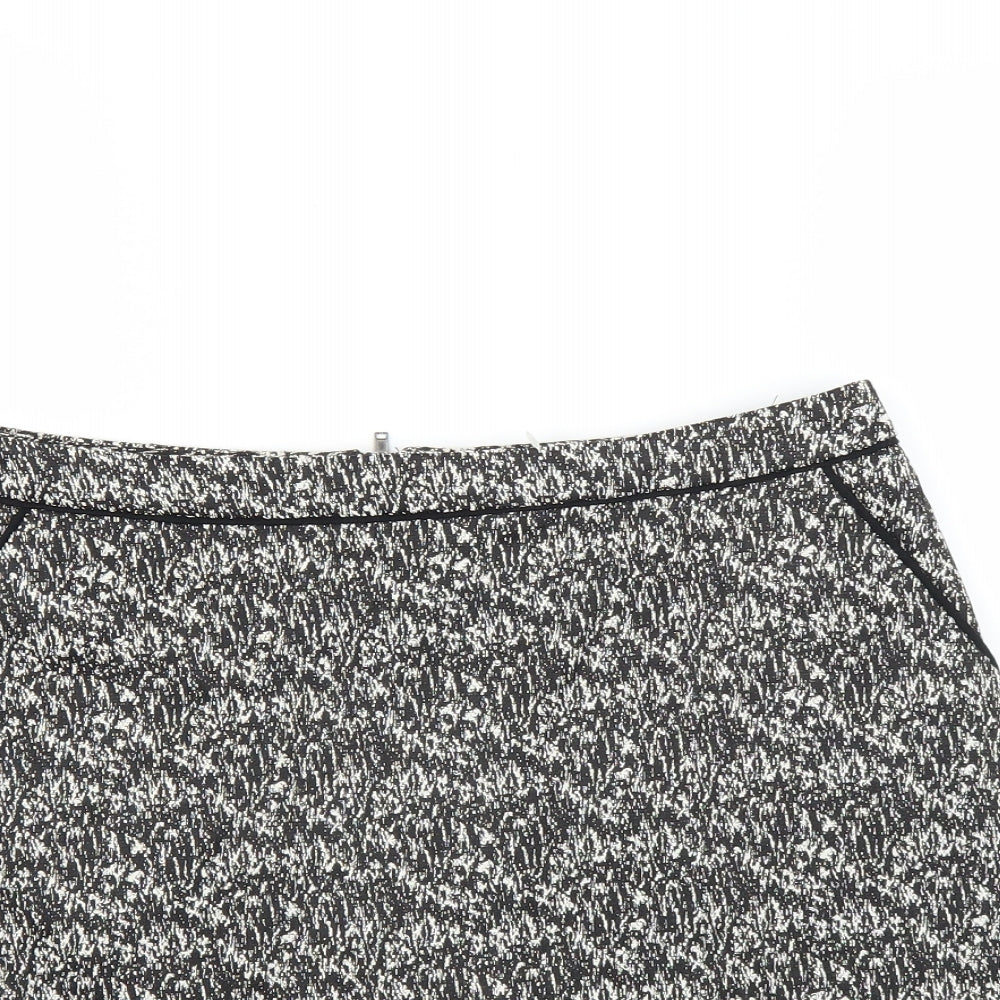 Wallis Womens Grey   A-Line Skirt Size 12
