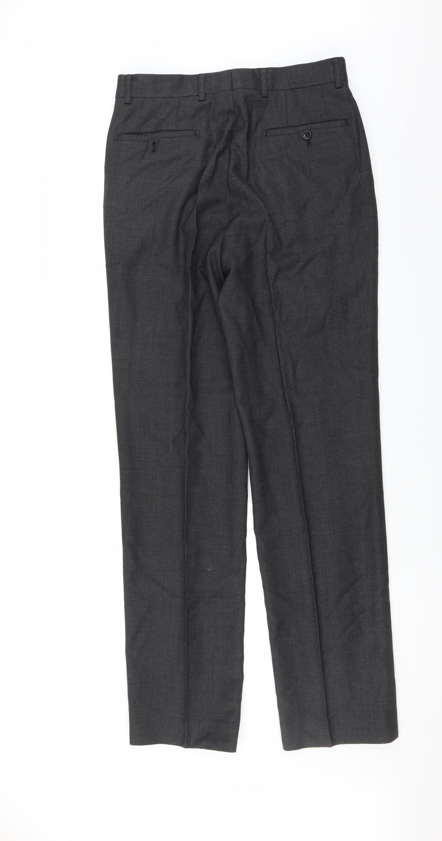 Preworn Mens Grey   Trousers  Size 32 in L34 in - LONG LEG