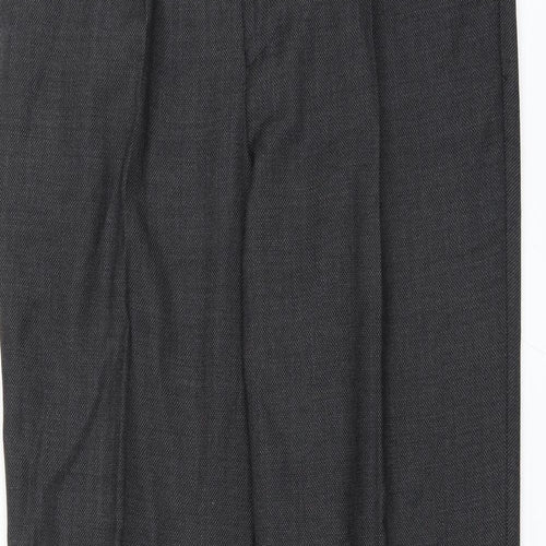 Preworn Mens Grey   Trousers  Size 32 in L34 in - LONG LEG