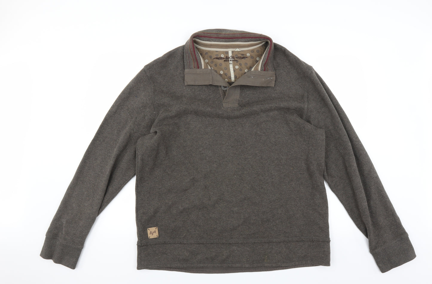Rocha John Rocha Mens Brown   Pullover Jumper Size XL