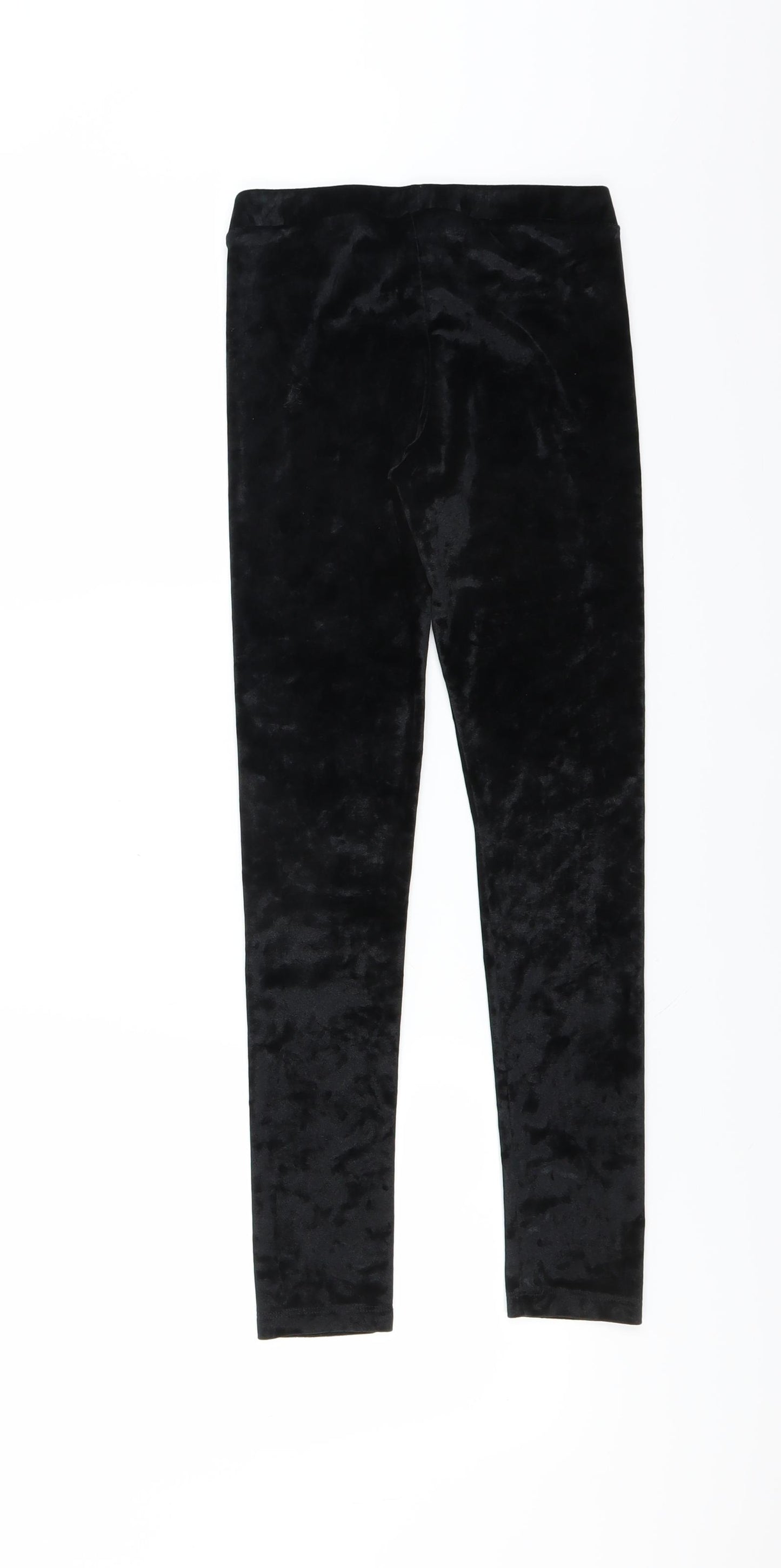 H&M Girls Black   Carrot Trousers Size 10-11 Years - velvet leggings