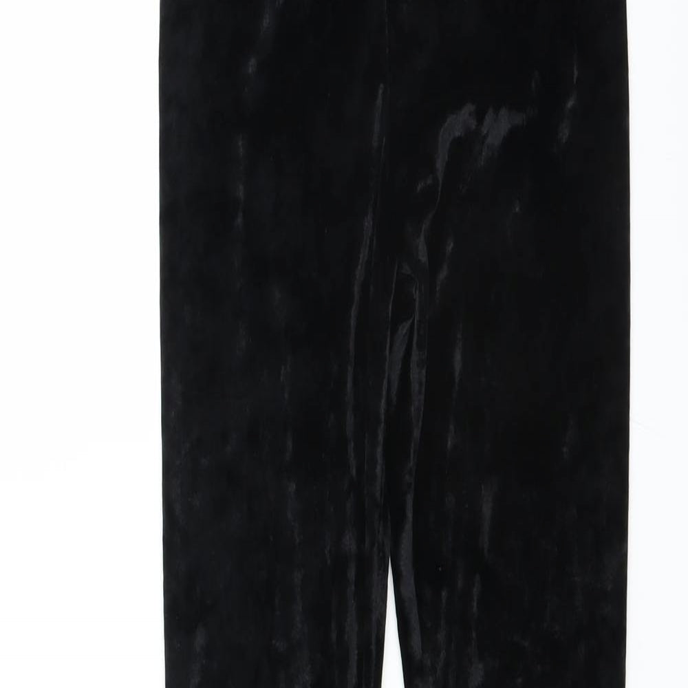 H&M Girls Black   Carrot Trousers Size 10-11 Years - velvet leggings