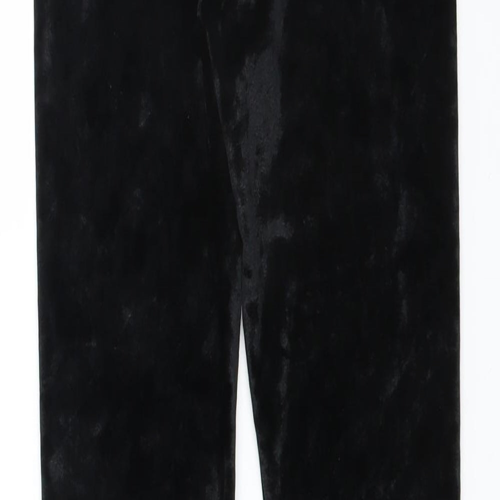 H&M Girls Black   Carrot Trousers Size 10-11 Years - velvet leggings