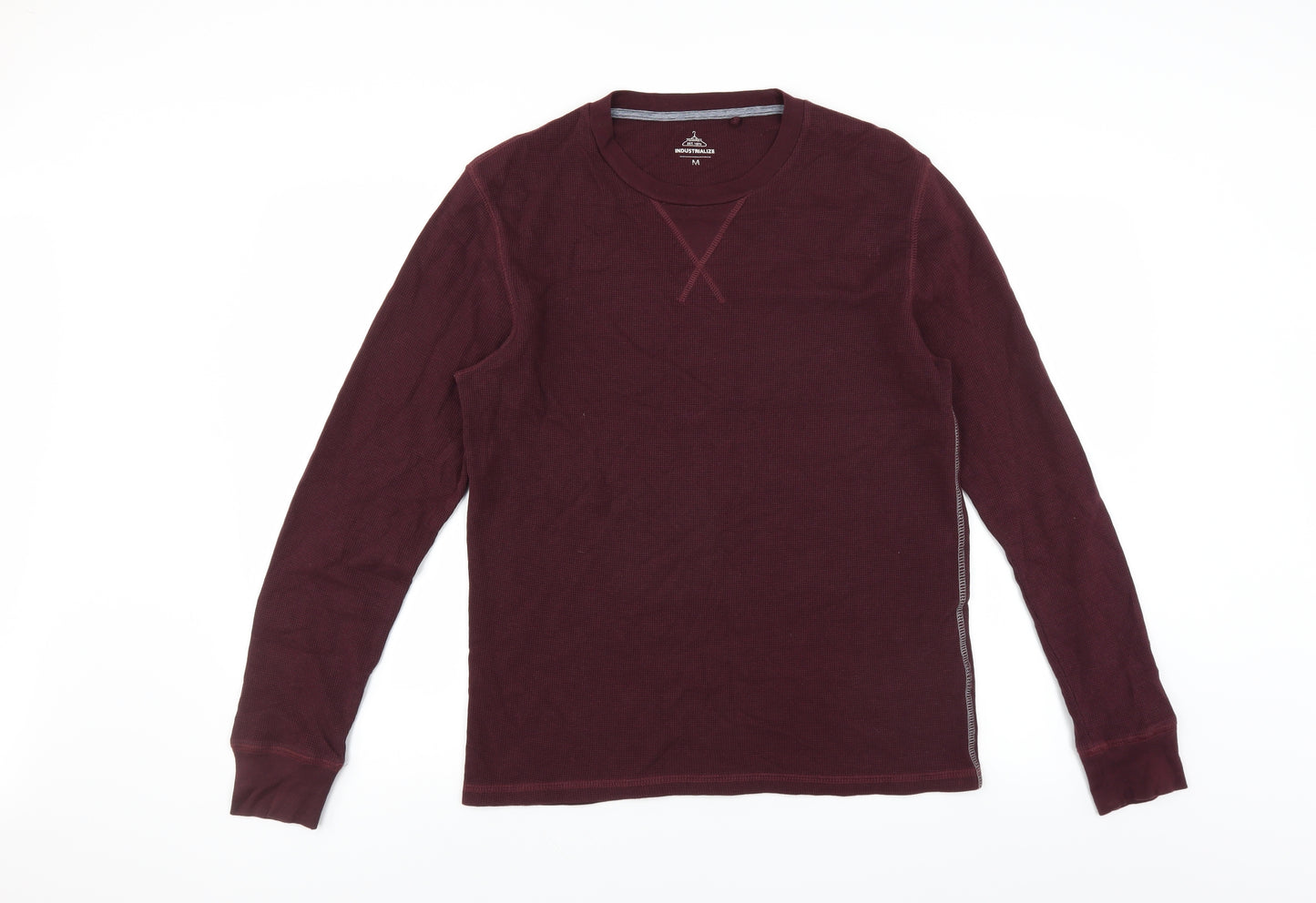 Industrialize Mens Red    T-Shirt Size M  - burgundy