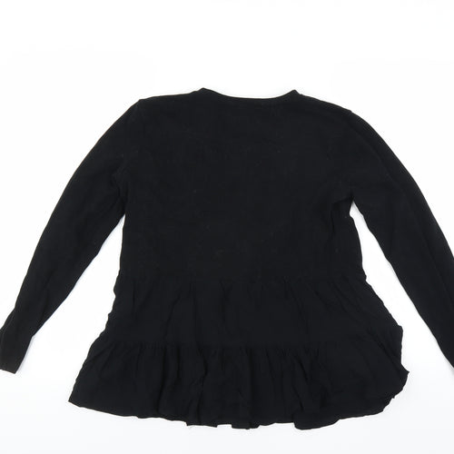 Zara Womens Black   Pullover Jumper Size M