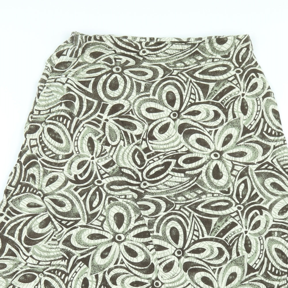 Marks and Spencer Womens Multicoloured Geometric  A-Line Skirt Size 10