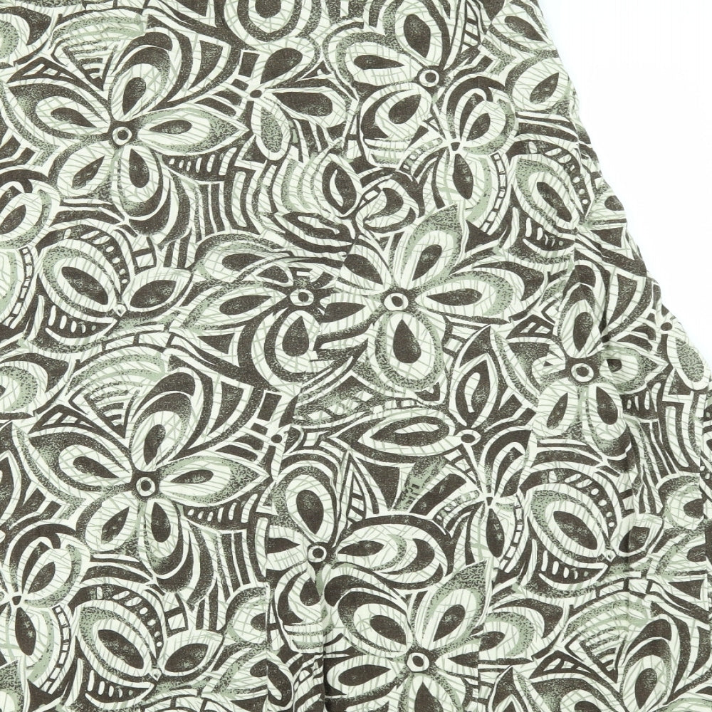 Marks and Spencer Womens Multicoloured Geometric  A-Line Skirt Size 10