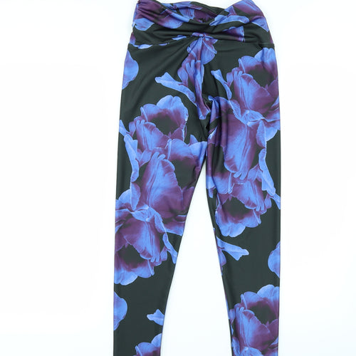 Onzie Womens Black Flecked  Compression Leggings Size S L26 in