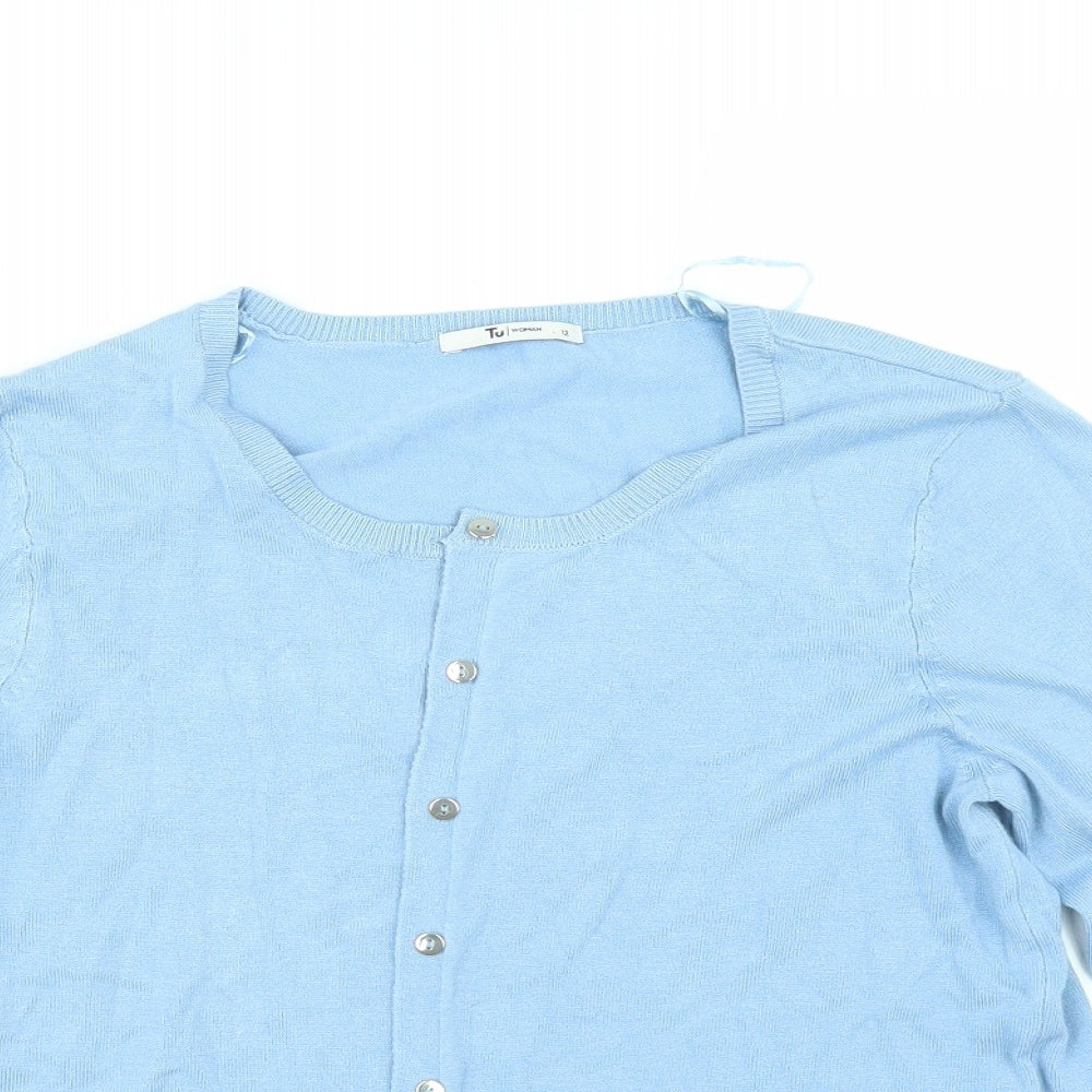 TU Womens Blue   Cardigan Jumper Size 12