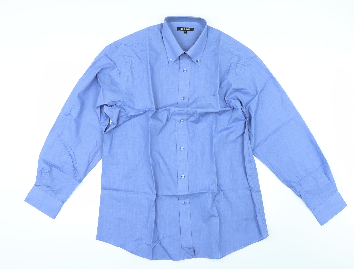 George Mens Blue    Dress Shirt Size 16.5