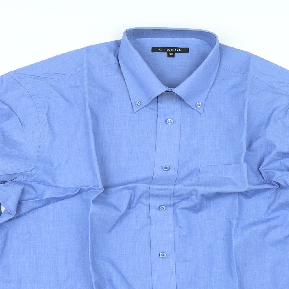 George Mens Blue    Dress Shirt Size 16.5