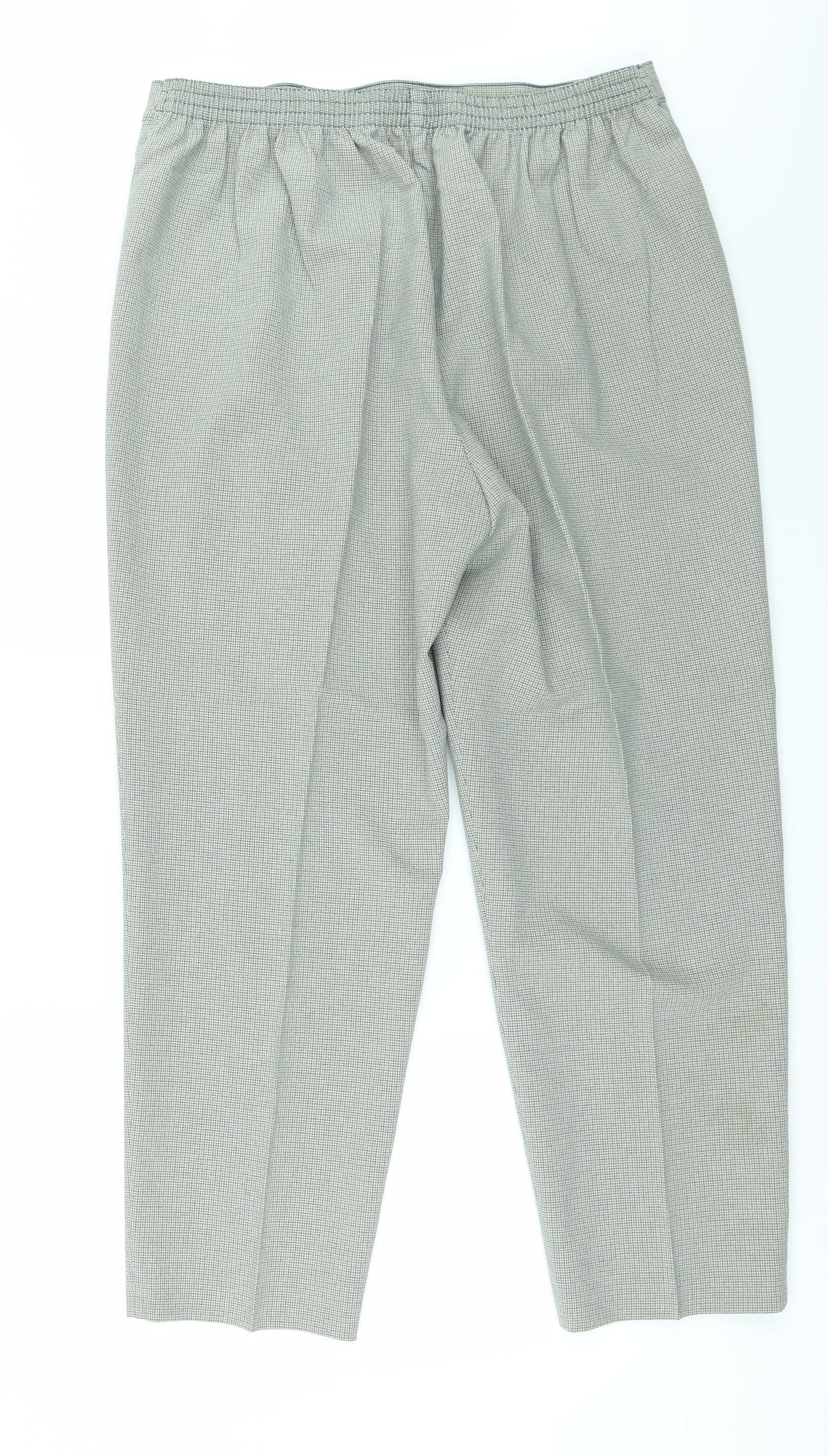 Berkertex Womens Beige Check  Trousers  Size 18 L28 in