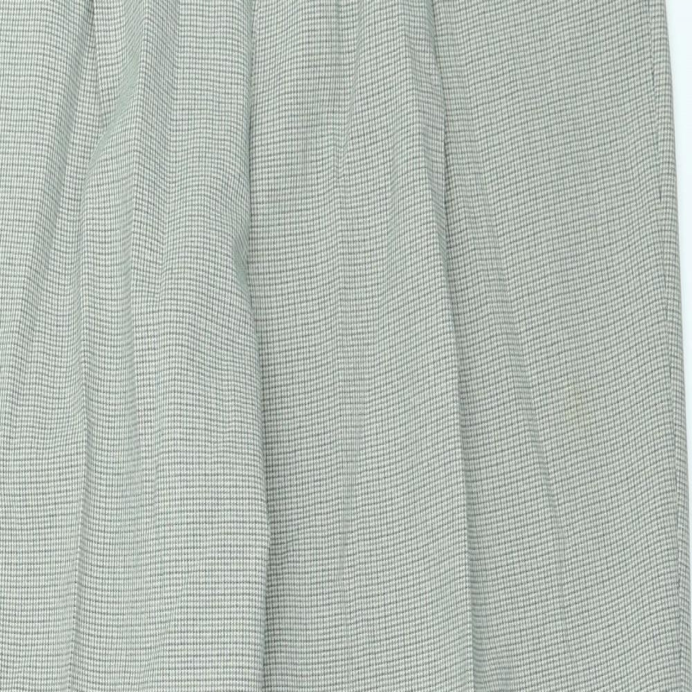 Berkertex Womens Beige Check  Trousers  Size 18 L28 in