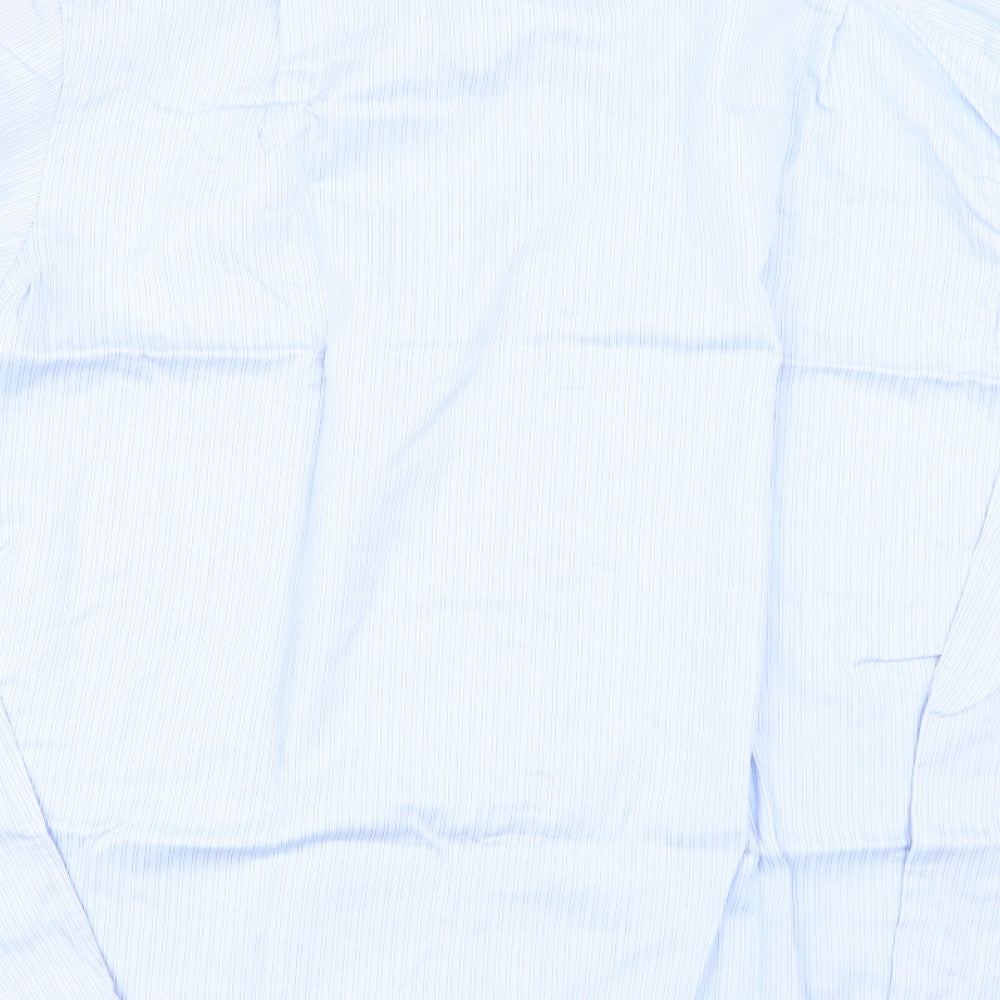 Taylor & Wright Mens Blue Striped   Dress Shirt Size 16.5