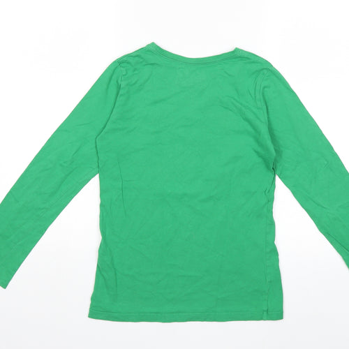 Preworn Girls Green   Basic T-Shirt Size 10 Years