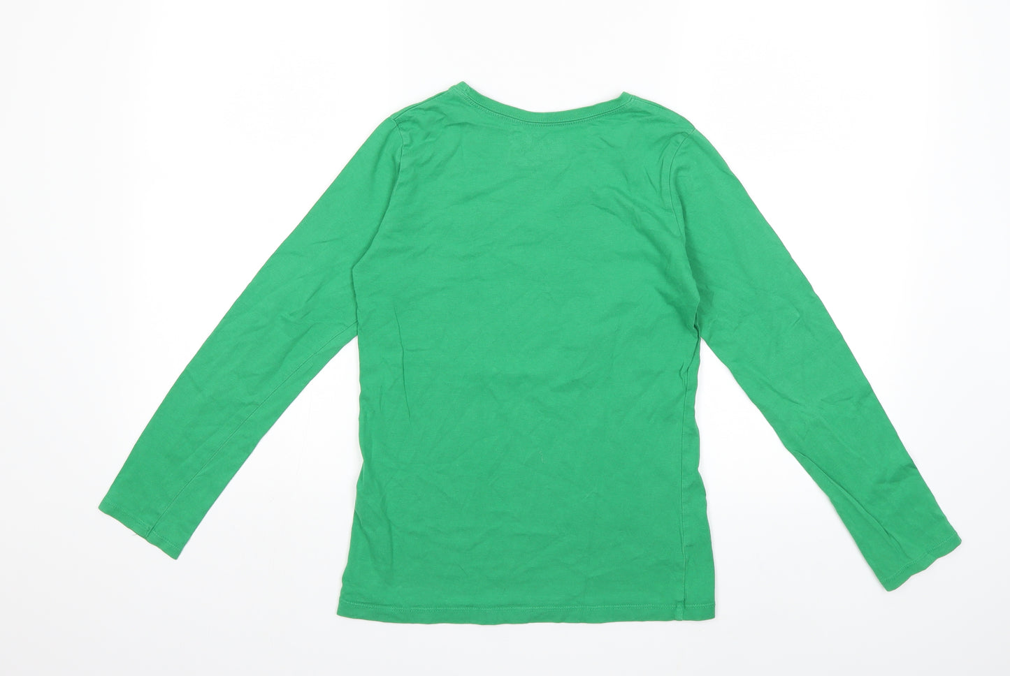 Preworn Girls Green   Basic T-Shirt Size 10 Years