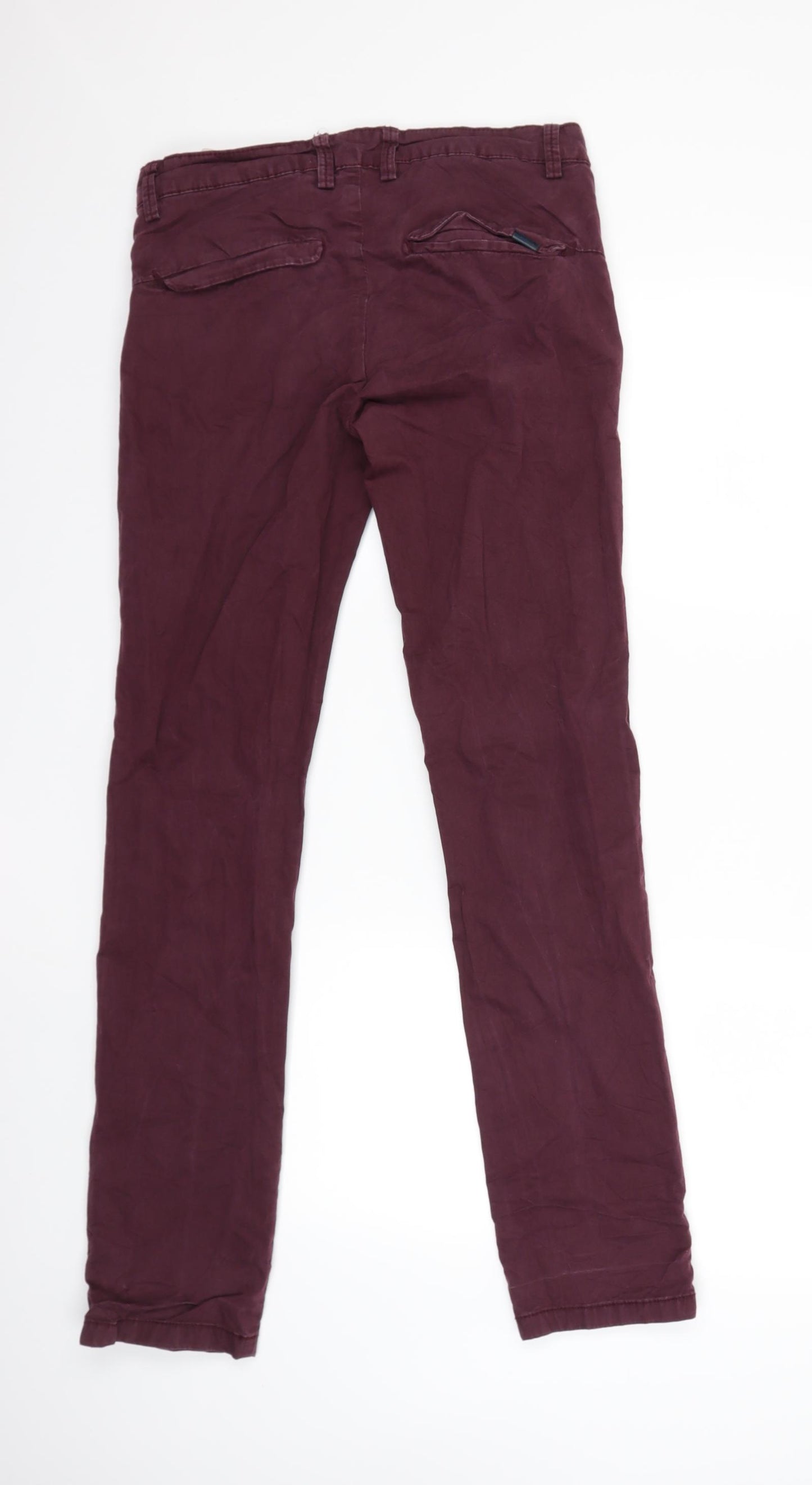 Zara Mens Red   Trousers  Size 30 in L32 in