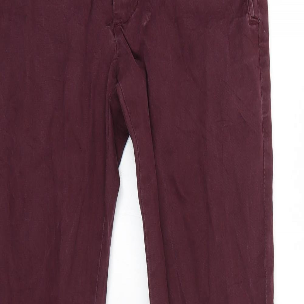 Zara Mens Red   Trousers  Size 30 in L32 in