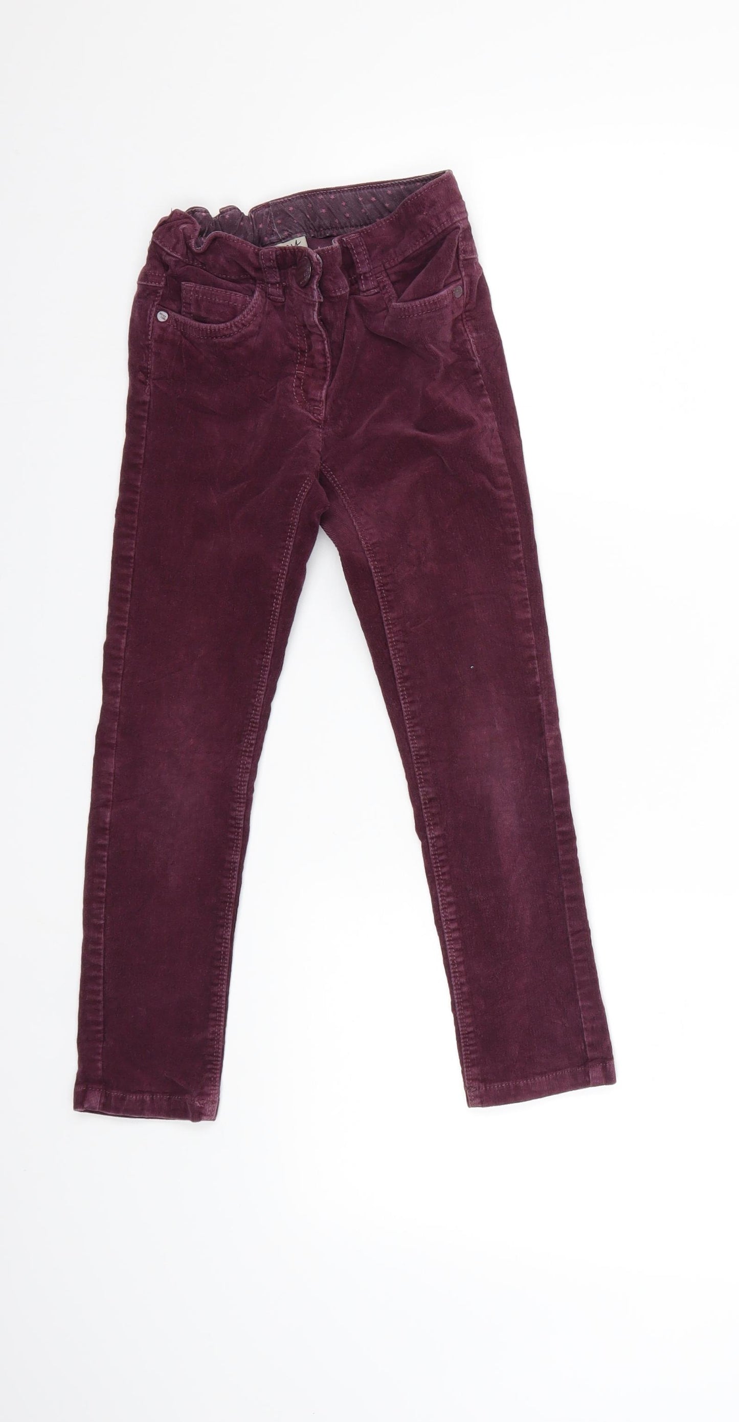NEXT Girls Red  Corduroy  Trousers Size 6 Years